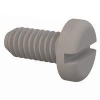 Essentra Components 010448P025 Pan Slotted Pan Slotted Screw, #4-48 Thread, 1/4 Lg