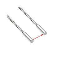 Cảm biến sợi thủy tinh Sợi thủy tinh; Chế độ đối diện đường kính 0,5 mm bó; Đầu góc vuông chặt với mặt phẳng; Vỏ bọc thép không gỉ dài 0,51 m; Đầu cuối cho cảm biến sợi nhựa Banner Engineering IA.31.7ST5ETA