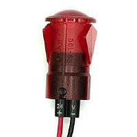 Dialight 654-1104-103F Indicators 0.5in FLT SNAP RD 24VDC W/LEADS
