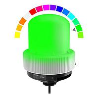 Đèn Báo Đa Màu K100 Pro Indicator: Đèn Báo RGB; 100-240 V ac; Polycarbonate; IP66, IP69K; Đa Màu; Có Âm Thanh; Cáp Liền Dài 2 m (6.5 ft) Banner Engineering K100PLZRGB7A