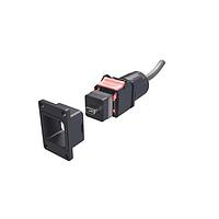 Bộ Cáp Hình Chữ Nhật Đẩy Kéo Hình Chữ Nhật ix IP67 Cáp, NDH, Bulkhead, Ix B Key đến Pigtail, 30u" Pd Ni với lớp mạ Vàng flash Vàng, 0,5m Amphenol Commercial Products NDHN5B7A50A