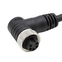 Bulgin PXPTPU78RAF05ACL010PUR Sensor Cables / Actuator Cables 5 Contacts 7/8" Right Angled Female 1m Cable