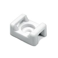 HellermannTyton CTM09M4 Cable Tie Anchor Mount Cable Tie Anchor Mount, .58" x .37", .15" Hole Dia, .2" Max Tie Width, PA66, Natural,