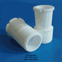 Đế Vít PTFE, 1.5” NPT, 34/-, cho Nón 34/45 & 34/35, Φ48×h55mm Cowie CW.PC711.3438