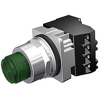 SIEMENS 52PT6B3A Push-to-Test PTT PL/ILL PB,MOM,FV,6V,GRN,1NO-1NC