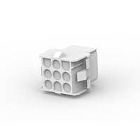 Vỏ giắc nối 9 chân nắp đậy màu tự nhiên AMP Connectors - TE Connectivity 2-480707-0