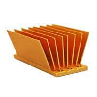 Advanced Thermal Solutions ATS-1181-C1-R0 DC/DC Converter maxiFLOW Power Brick Heat Sink, Eighth Brick, Gold, T766, Hardware, 58x23x22.9mm