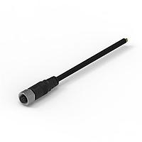 Cáp cảm biến / Cáp chấp hành WRCIRC M12 Vít Mã hóa A Bộ cáp với cáp PVC dài 2 m Thẳng có đai ốc kim loại Đầu nối cái, phân cực 8 Wurth Elektronik 643622120308