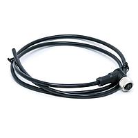 Amphenol LTW M12A-04BFFM-SR8D01 Sensor Cables / Actuator Cables M12 Circular Metric Connector, A Code, Metal, 4A, 04 pins, Female Connector, Female Contact, Right Angle, Screw Thread, Overmolded, Length 1000mm, IP68 / IP69K