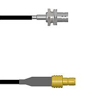 Amphenol Custom Cable Q-0403L0003024i RF Cable Assemblies BNC-SJB/SMB-SJ G174 24I