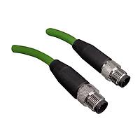 Cáp lắp ráp Cat 6a M12 D-Code Cat6a M12 D-Code đến M12 D-Code 2 M Stewart Connector BC-MADD020M