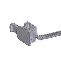 Avery Dennison 20124-0 T-Slot CT CONNECTOR,ADFM,BLK HS 500/BAG,5000/CASE