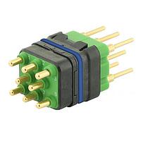 Eaton Souriau-Sunbank 8MQ2M0816RAES046 Modular Connectors - Push Pull MQuick module, sealed, with male straight PCB contacts, delivered with cap