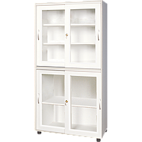 Tủ đựng đồ phòng thí nghiệm CHC lab H-CAB-1200 (Loại cửa kính, 1200 × 450 × 1800)