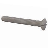 Essentra Components 332520A200 Slotted Countersunk 82 Slotted CSK Screw, 1/4-20 Thread, 2 Lg