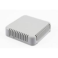 Hammond Manufacturing 1551V4GY Square SNAP VENTED GRAY 3.15Hx3.15Wx.79D
