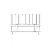 Bộ tản nhiệt Heatsink PXD40/60 20.32mm cánh tản nhiệt với 2 kẹp và miếng tản nhiệt TDK-Lambda ACC-PX2X1-HC03