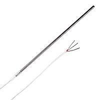 OMEGA PR-10L-3-100-3/16-2-134 RTD Probe with Insulated Wire and Shrink-Tube Support (Stripped Leads, 250 °C, Class A)