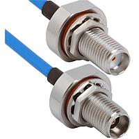 Amphenol SV Microwave FBSMA-085-FB292-180 RF Cable Assemblies SMA BKHD F  2.92mm BKHD F 18"Cable