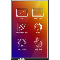 Màn hình TFT 3.5", 320x480 điểm ảnh, module LCD IPS màu đầy đủ với cảm ứng điện dung 4D LCD 4DLCD-35480320-CTP-IPS