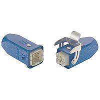 HARTING 10360040012 Connector Kits Han-Kit-Ex4A Screw Terminal - Han Ex 4A, 4pins+GND, straight hood, straight cable to cable hood  (IECEx Intrinsically Safe - IEC EN 60079)