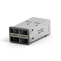 Bộ lắp ráp ổ cắm xếp chồng zQSFP+ 2X2, Gioăng AMP Connectors - TE Connectivity 2227225-2