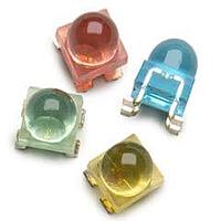Broadcom ALMD-EG3E-WY002 Single Color LEDs Lamp,SMT Round,AlInGaP,Red,30deg
