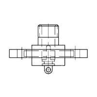 Đầu nối tròn tiêu chuẩn có mặt bích Raychem - TE Connectivity 850910-2