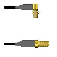 Amphenol Custom Cable Q-2R0720008007i RF Cable Assemblies SMA-RJB/SMA-SJ RG58 7I