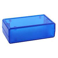 Hộp Nhựa Trong Suốt Màu Xanh Dùng Tay Cho Mạch In Kích Thước 1 PCBs (tối đa 2), Tấm Đáy Có Thể Tháo Rời, Mặt Trên Trơn, Bao Gồm Vít (4.13 x 2.36 x 1.38in) BusBoard Prototype Systems BOX1-P14-BT
