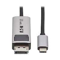 Tripp Lite U444-006-DP8K6 アダプターケーブル Eaton Tripp Lite シリーズ USB-C to DisplayPort アクティブアダプターケーブル (M/M) - 8K 60 Hz、4K 144 Hz、HDR、4:4:4、HDCP 2.3、ブラック、6フィート（1.8 m）