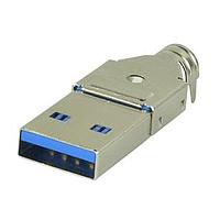 Đầu nối USB Type A USB 3.0 loại A cắm 9 chân dọc gắn cáp Same Sky (formerly CUI Devices) UP3-AV-4-CM