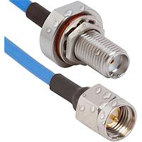 Amphenol SV Microwave 7029-3530 RF Cable Assemblies SMA FemaleWaterproof IP68 Rated (OAL 12)