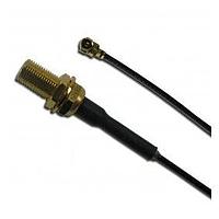Dây cáp RF Đầu nối MCX Đực đen - Đầu cắm AMC dài 137mm, 300mm Amphenol RF 336503-14-0300