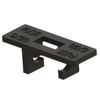 Nắp và Giá Đỡ Cầu Chì, Đen, Cầu Chì 5x20 Essentra Components FC-320-NV