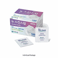 Daihan medical DM.Swa2007 MediTop® 使い捨てイソプロパノール綿棒、個別包装ニュースキンスワップ イソプロパノール 100本