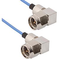 Amphenol SV Microwave 7029-3380 RF Cable Assemblies SMA M RA - SMA M RA 12in CA for .047 Cbl