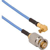 Amphenol SV Microwave FQSMP-047-FRSMPM-120 RF Cable Assemblies SMP F QB to SMPM R/A F 12"Cable