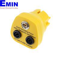 Bosch Static BSC-H06 Grounding EU Plug (1 x 10mm stud, 2 x Banana Black)