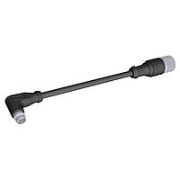 HARTING 2136D3D4328005 Sensor Cables / Actuator Cables 3P ANGL M8 Snap-In PUR Black, 0.5m