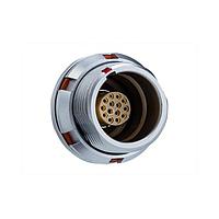 Amphenol LTW FLKD-06EEFS-GCP-001 Circular Push Pull Connectors FLOS, K Series D Size, Metal, 12A, 06 pins, Female Connector, Female Contact, Circular, Push Pull, Solder, Receptacle, Front Fastened, Panel Thickness 4, IP68