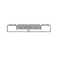 Adam Tech PCA-6-LA-04-HL-3-T/R ຕົວເຊື່ອມ FPC/FFC CONNECTOR, ZIF TYPE, .5M
