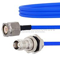 Fairview FMCA1046 TNC Male to TNC Female Bulkhead Cable FM141FLEX Coax and RoHS Compliant