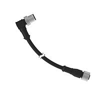 Banner Engineering MQDEC-501RS Sensor Cables / Actuator Cables Cordset: Double Ended M12; 5-pin Straight Female; 5-pin Right-Angle Male; 0.31 m 5x22 Black PVC Jacket; Nickel-Plated Brass Coupling Nuts