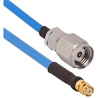 Amphenol SV Microwave FSSMP-085-MS185-120 RF Cable Assemblies SMP Straight F 1.85mmStraight M 12"Cable
