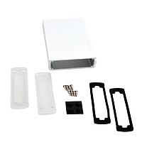 Bud Industries EXN-23355-SVP PCB Enclosure Extruded Aluminum Enclosure Silver with Plastic Cover (1.4 X 4.5 X 6.7 In)