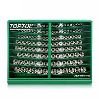 TOPTUL TBAB0800, GAAY0006 - 130PCS 1 / 2inch DR. 임팩트 소켓 디스플레이 세트