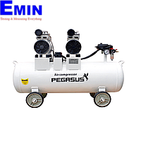 Máy nén khí không dầu, giảm âm PEGASUS TM-OF750x2-70L (220V, 8 Kg/cm, 70L)