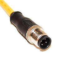 Mueller C4A10M005 Sensor Cables / Actuator Cables UL Listed, M12 Cordset, 4-Position Male Straight to Open End, 22 AWG, 5M
