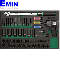 Bộ đồ nghề súng xiết bu lông, cần xiết lực, tuýp lục giác 1/2" TOPTUL GVD4602